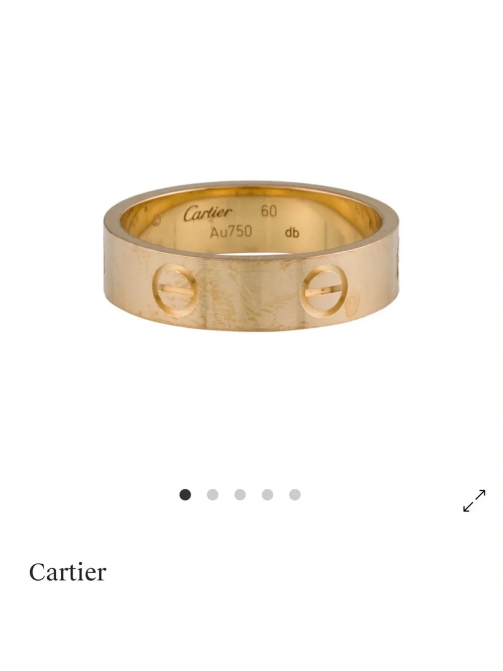 Cartier Love Ring Classic Model | 18k Yellow Gold | Size 9 (60)